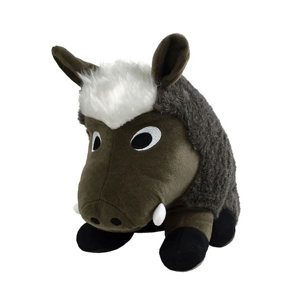 14" Warthog Plush Dog Toy – Colossals Line for Large Dogs
