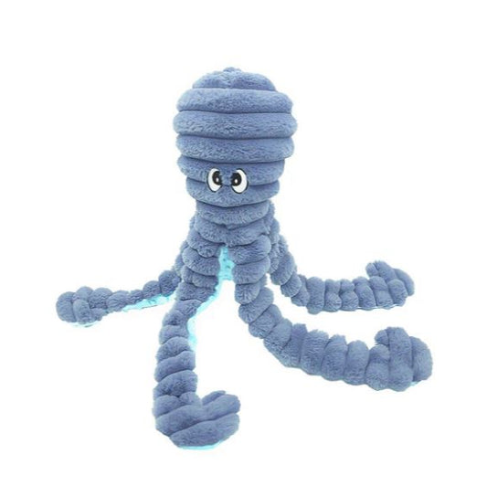 Blue King Octopus Dog Toy – Squeaky, Durable & Fun for Large Dogs